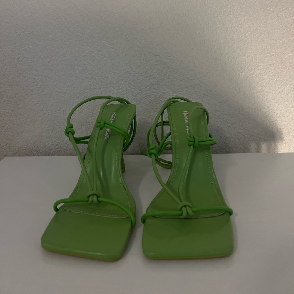 Green Strappy Heels Women’s US6